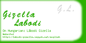 gizella labodi business card