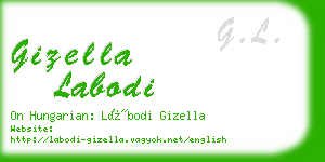 gizella labodi business card